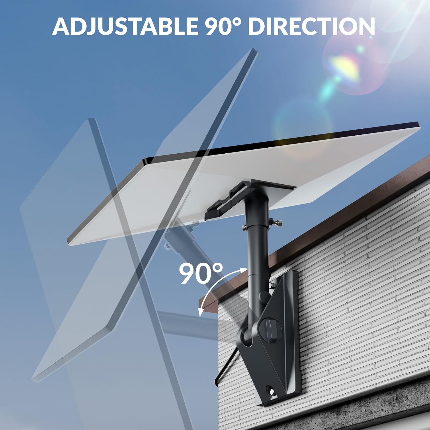 Detalle de Starlink Gen 3 Mount Kit: Heavy-Duty Aluminum Roof/Wall Mount for Starlink V3