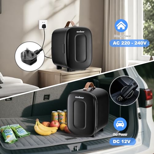 Detalle 2 de Enventor Mini Fridge 4 Litre: Portable Cooler and Warmer for Home or Car
