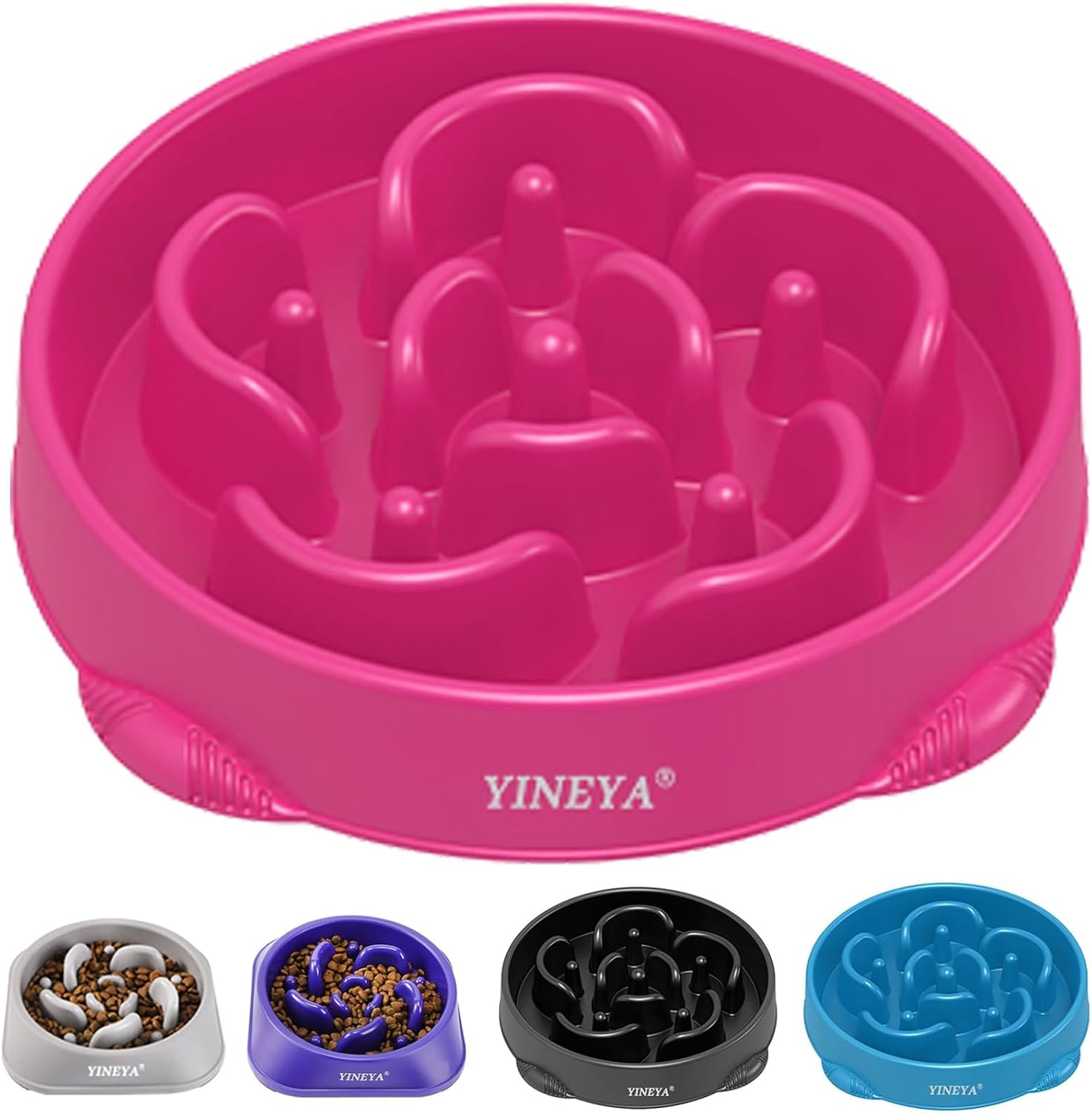 Detalle de YINEYA Slow Feeder Dog Bowl for Large Dogs