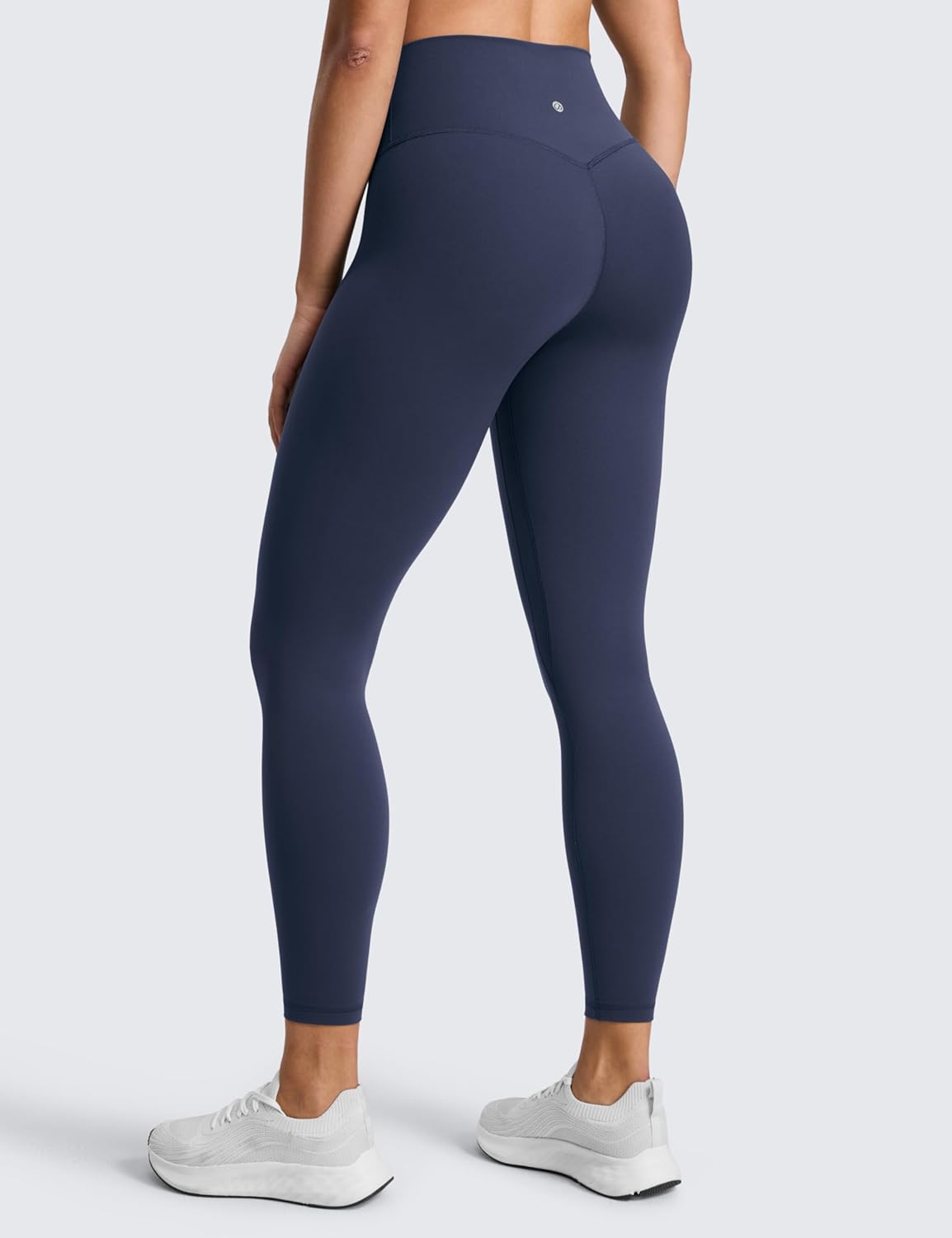 Detalle de CRZ YOGA Womens SculptAir No Front Seam Yoga Leggings 25" - High Waisted Stretchy Workout Pants