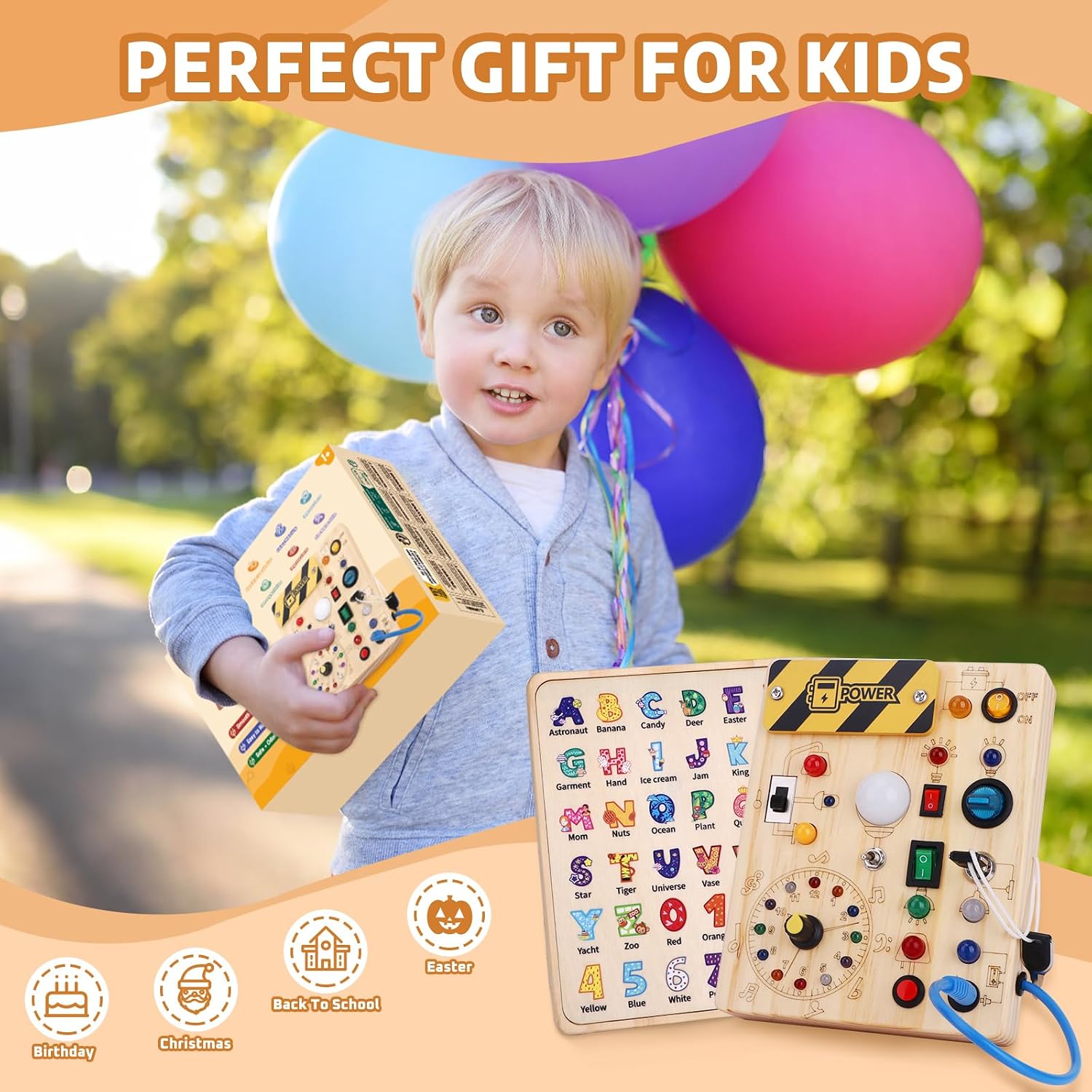 Thumbnail 5 de Konijiwa Busy Board Montessori Activity Board