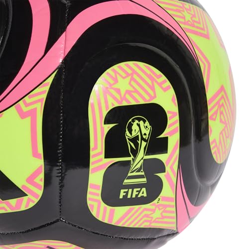 Thumbnail 2 de adidas World Cup Soccer Ball (Size 5) – Black/Lucid Lemon/Lucid Pink, FIFA-Approved