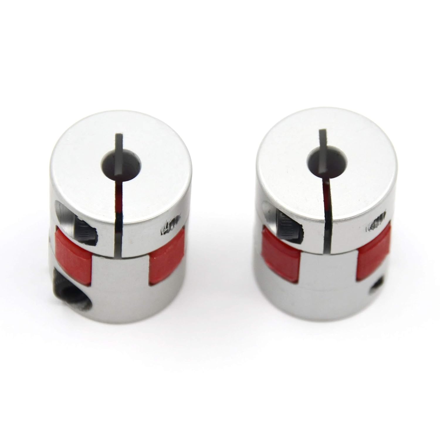 Thumbnail 1 de Befenybay 2er-Pack Flexible Pflaumenform-Wellenkupplung, 5x5 mm – Aluminium, 20 mm Ø, 25 mm Länge