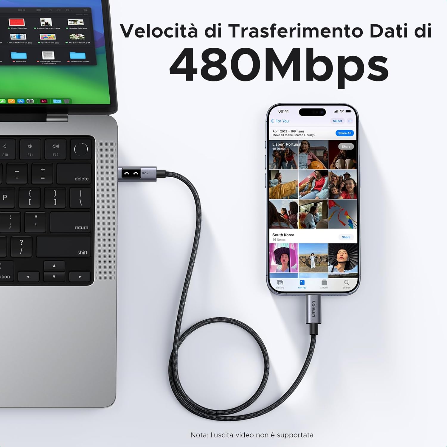 Thumbnail 5 de UGREEN Uno 100W Cavo USB-C 2 m