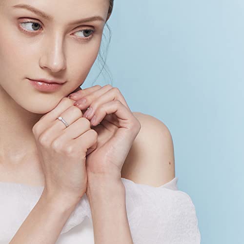 Detalle 2 de Meissa bague empilable en argent 925, opale et zircone cubique, réglable