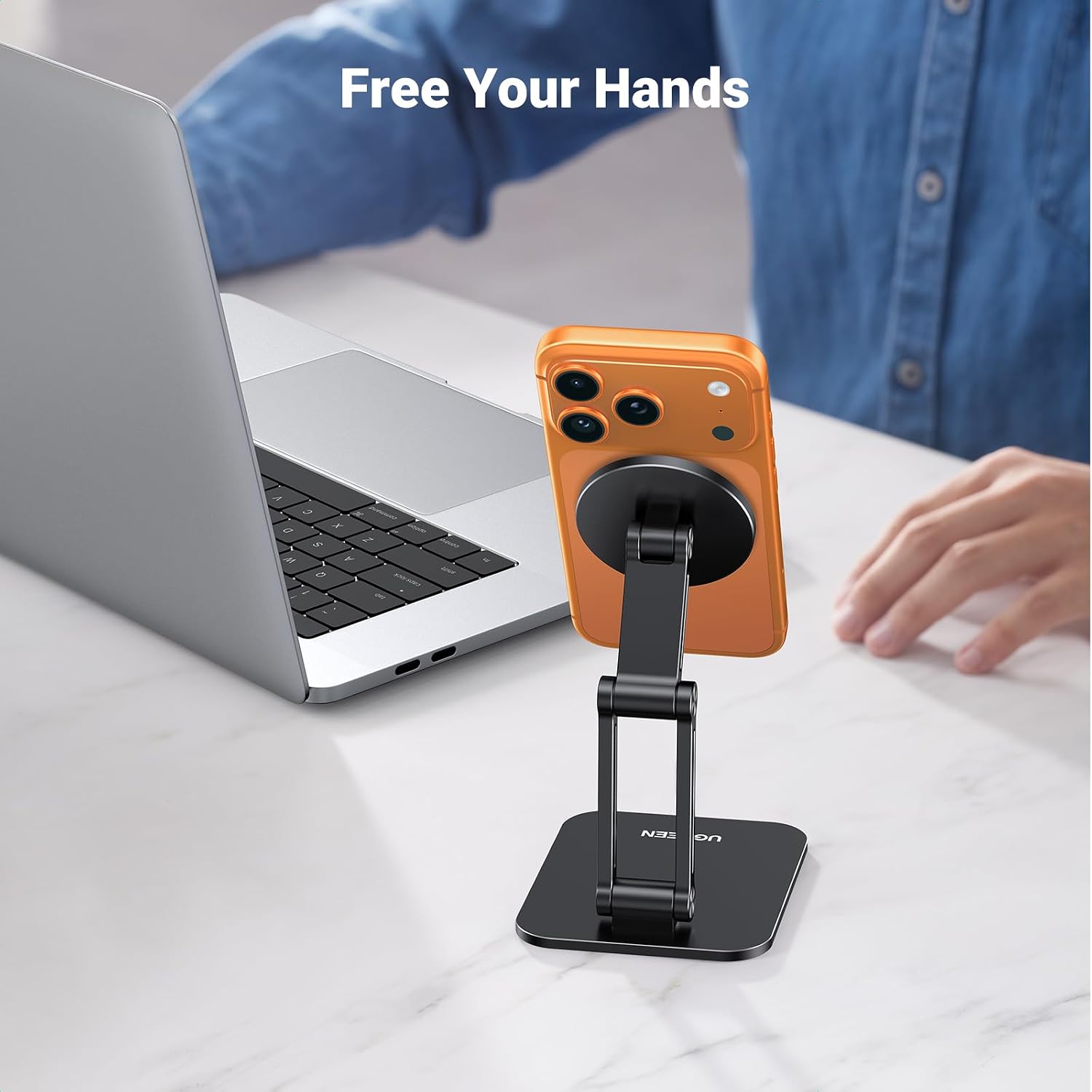 Detalle 2 de UGREEN MagSafe Phone Stand 360° Rotating