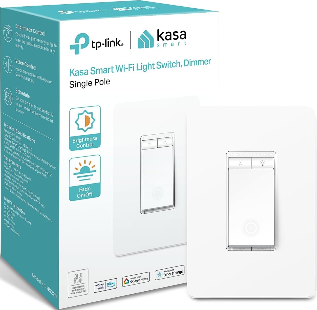 Detalle de Kasa HS220 Smart Dimmer Switch ⚡