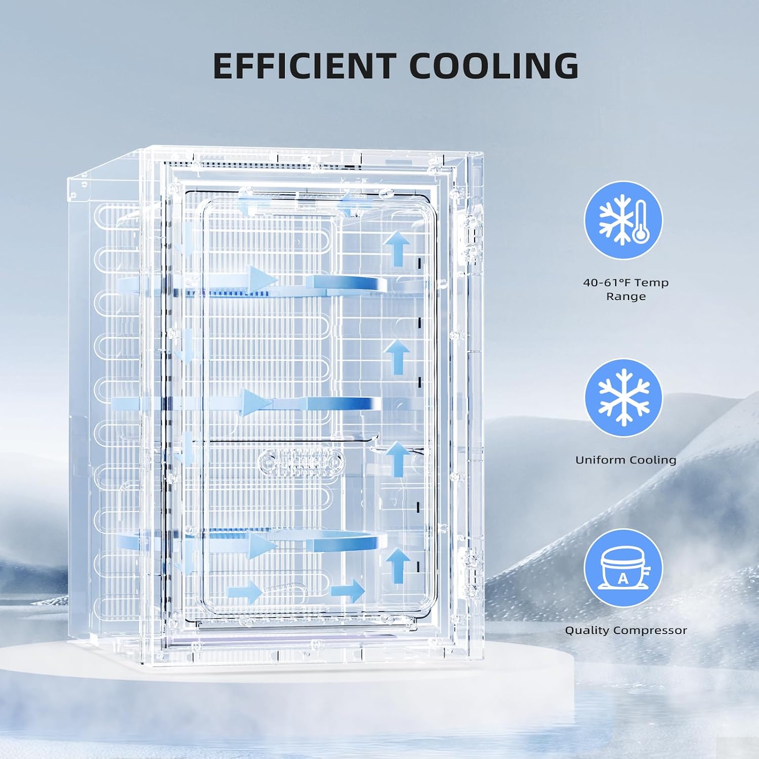 Thumbnail 3 de Antarctic Star 18L Mini Fridge, 24-Can Beverage Cooler with LED Light