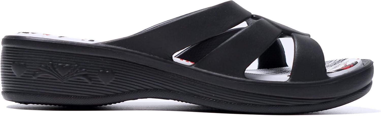 Thumbnail 2 de JOMIX Claquettes Femme – Sandales Tongs Compensées en EVA, Confort Été