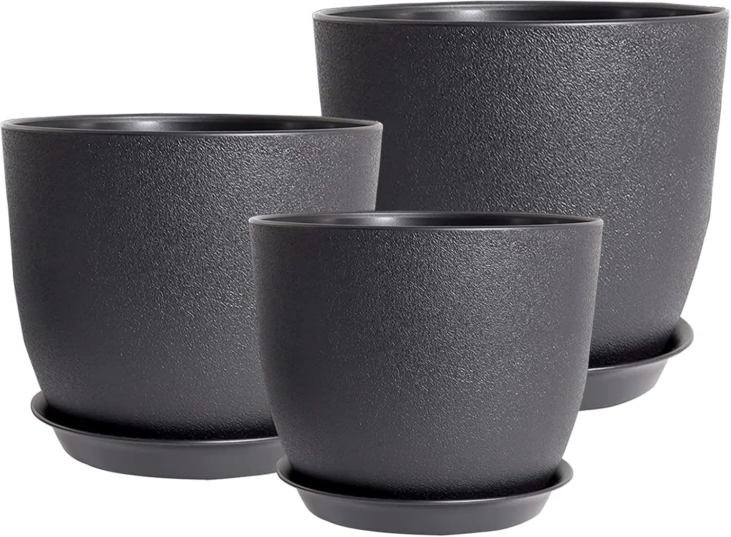 Detalle de PROFIKLA Plastic Plant Pots Set 3 — 20cm