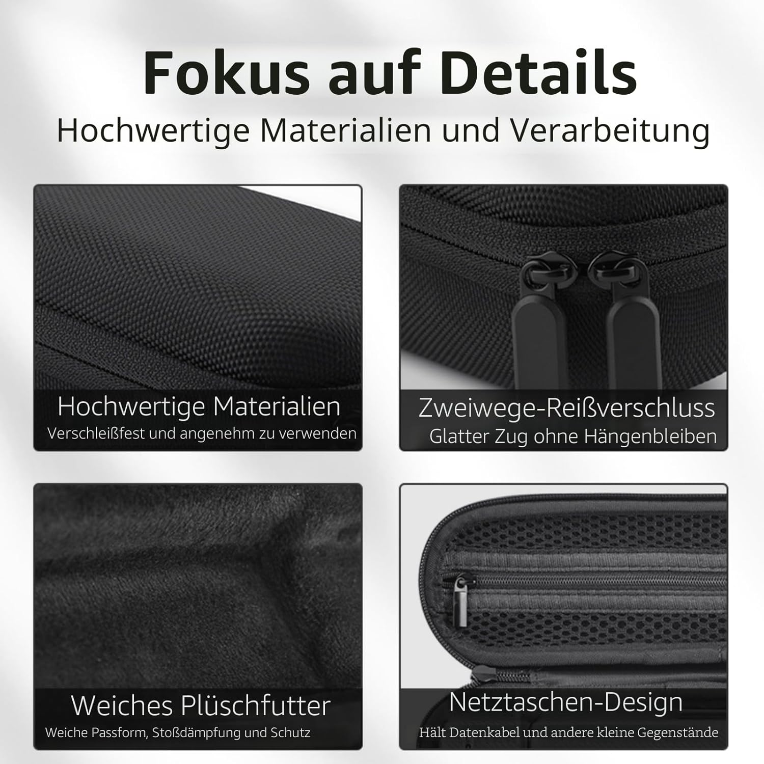 Detalle 2 de Flymile Tragetasche für DJI Osmo Pocket 3 (Nylon) – Schutzhülle mit Zubehörfach