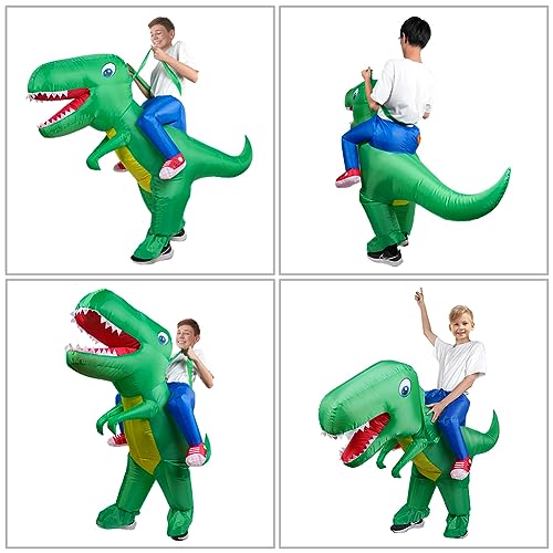 Thumbnail 5 de AOOWU Disfraz Dinosaurio Niños, Disfraz Hinchable con Sistema Inflable, para Halloween, Cosplay Cumpleaños Navidad Carnaval Fiesta Mardi Gras