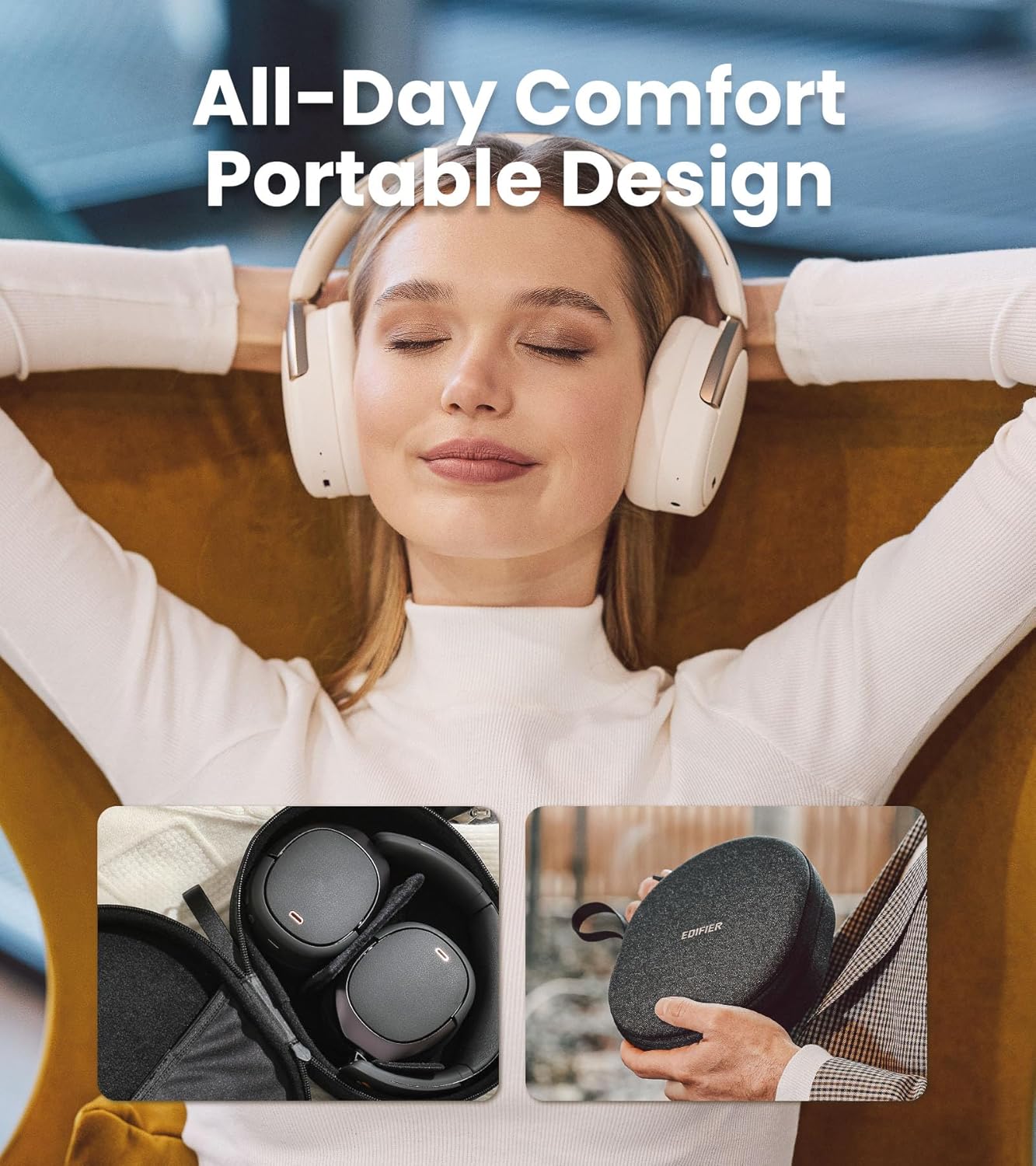 Thumbnail 6 de Edifier WH950NB Gen 2 ANC headphones, 80H playtime