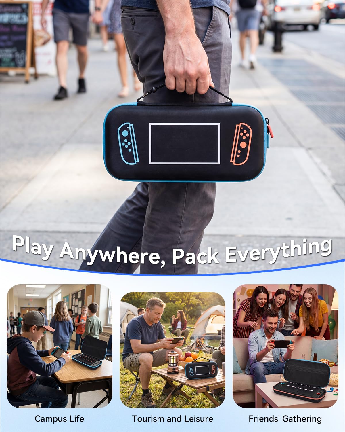Thumbnail 6 de MONGERY Nintendo Switch 2 Carrying Case with 10 Game Card Slots