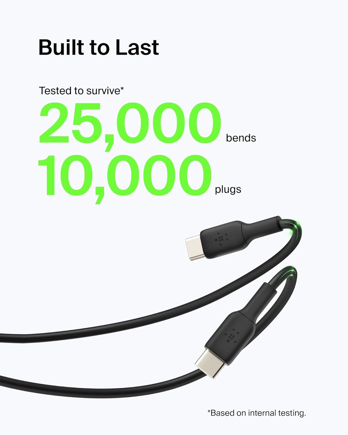 Thumbnail 3 de Belkin BoostCharge USB-A to USB-C Cable (6.6ft, 15W) – Durable, Broad Compatibility