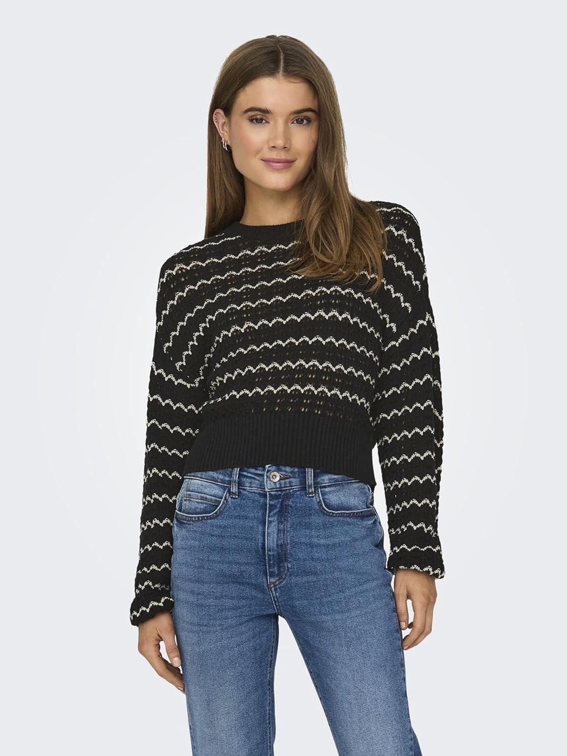 Thumbnail 1 de ONLY Onlasa Ls O-Neck CC KNT Sweater Femme