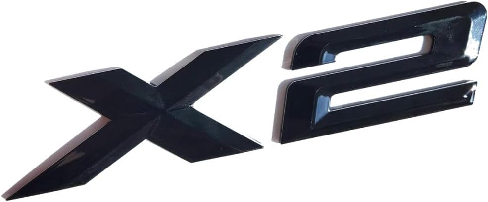 MCK Auto X2 Black Glossy Rear Boot Badge
