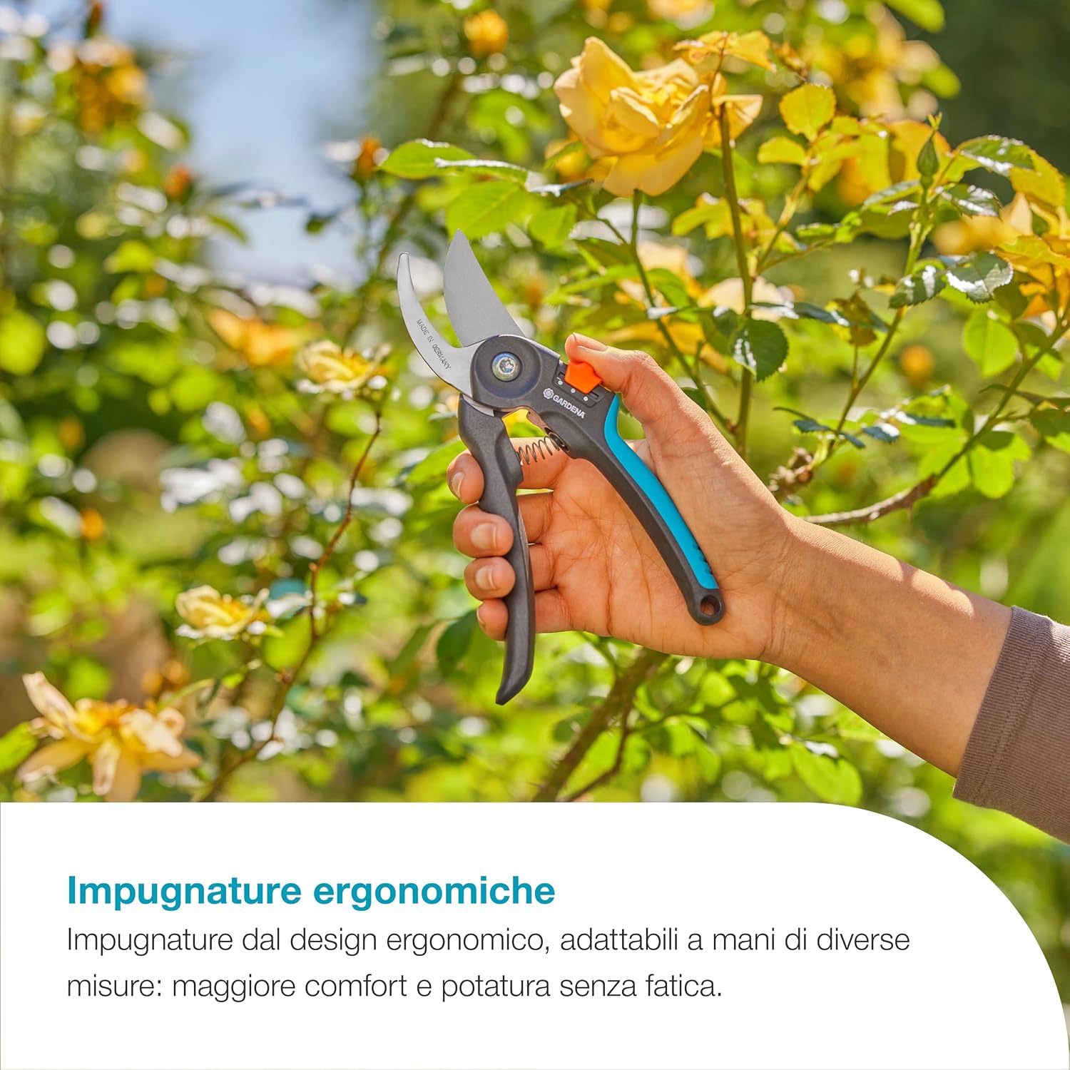 Detalle de Gardena PremiumCut Flex: cesoie da giardino bypass per legno fresco, 24 mm