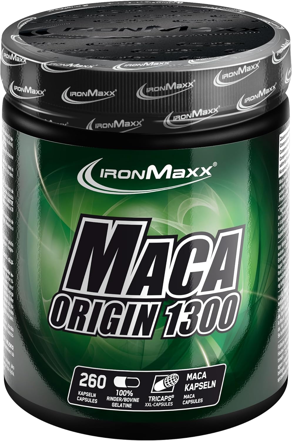 Detalle 2 de IronMaxx Maca Origin Hochdosierte Maca Kapseln – 130 Stück, 800 mg Maca-Extrakt aus Peru