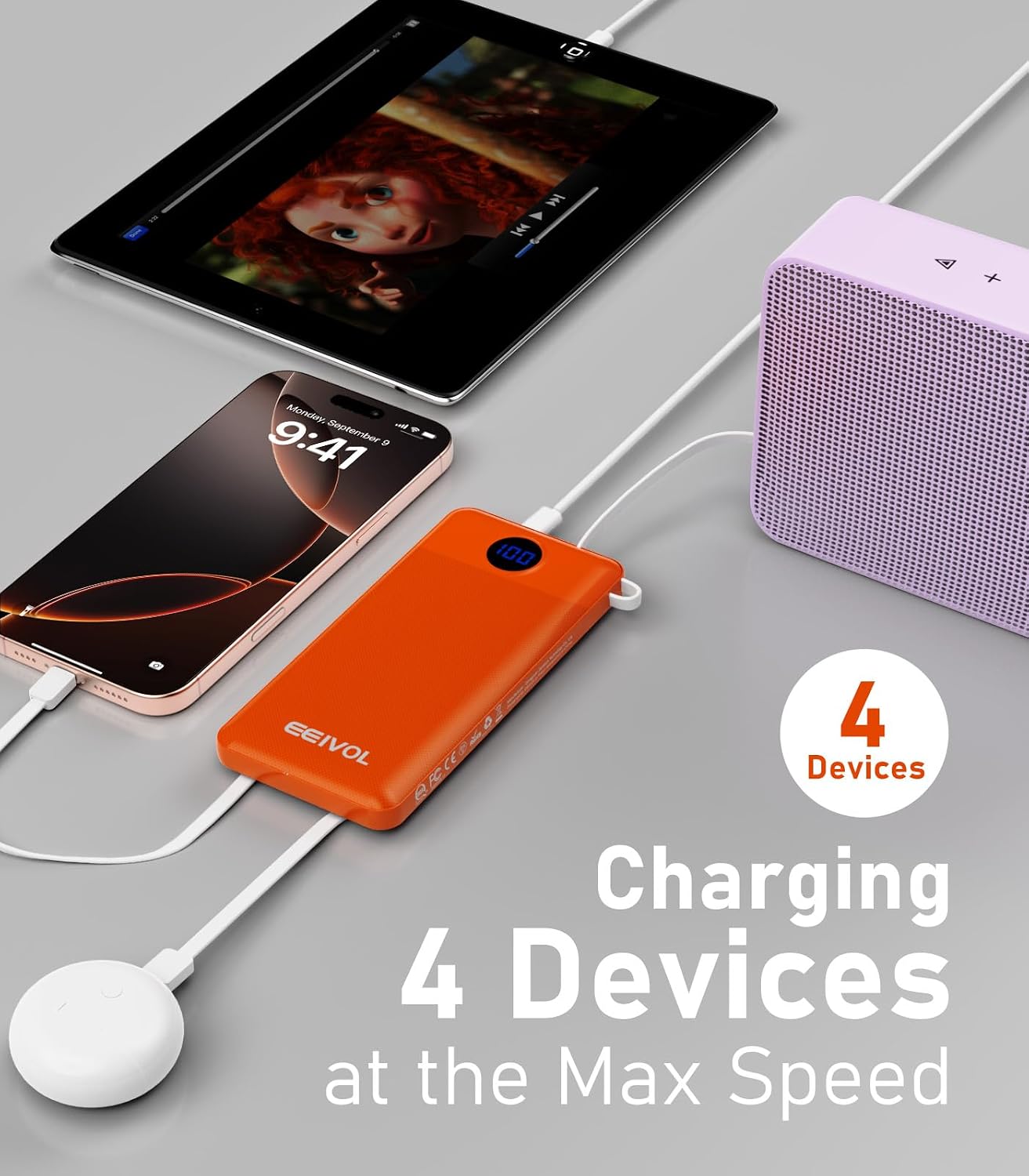 Detalle 2 de EEIVOL Power Bank 10000mAh