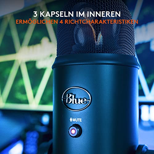 Thumbnail 4 de Logitech G Blue Yeti USB-Mikrofon für Aufnahmen, Streaming, Gaming
