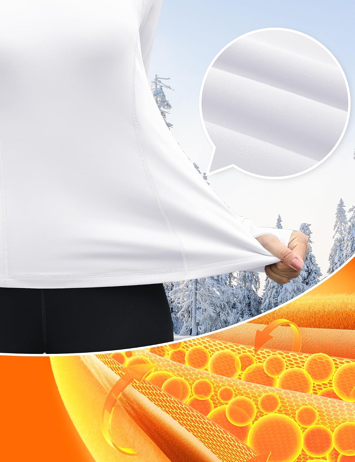 Thumbnail 4 de IECCP Women's Thermal Fleece with Thumb Holes