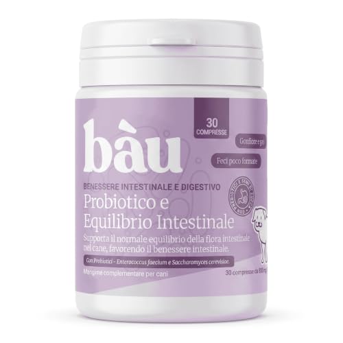 Detalle de Bàu Probiotici per Cani con Fermenti Lattici: Supporto Digestivo Naturale (30 tavolette)