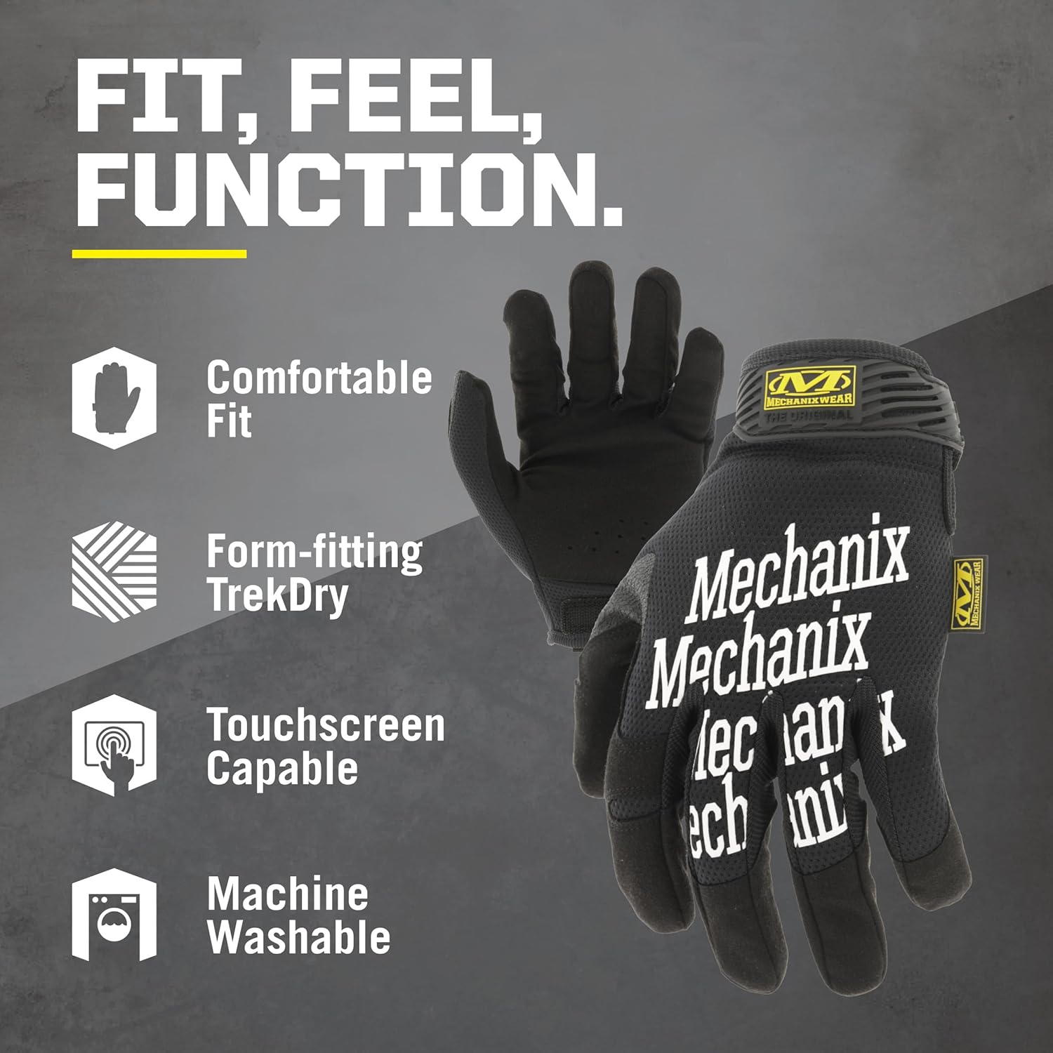 Thumbnail 1 de Mechanix Wear Guantes Originales Medio negro