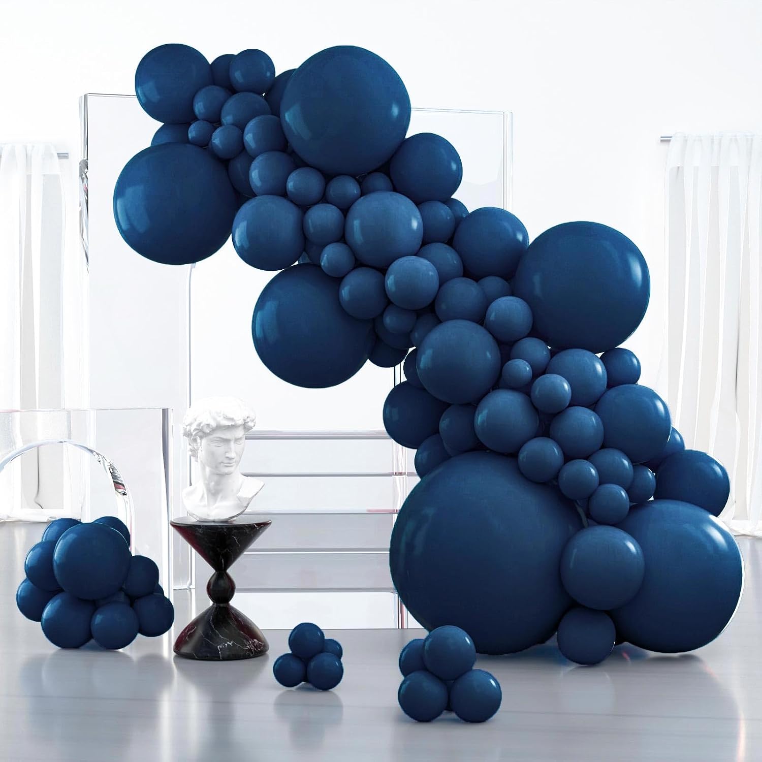 Detalle de PartyWoo Navy Blue 127pcs Balloon Arch Kit ๐
