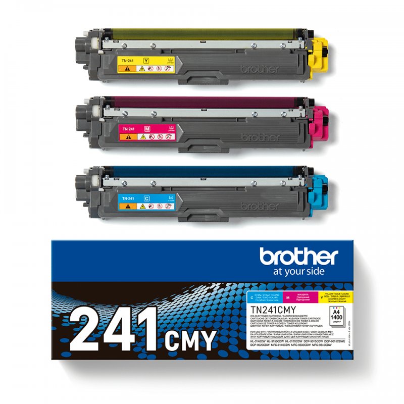 Thumbnail 3 de Tóner Original Brother TN241CMY Pack Tricolor (Cian, Magenta, Amarillo) – 3 cartuchos