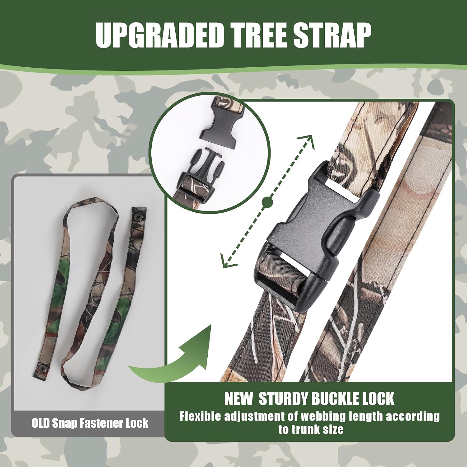 Thumbnail 3 de Kalkal 052 Tree Stand Umbrella, 58-Inch Camo Canopy with Adjustable Tree Strap