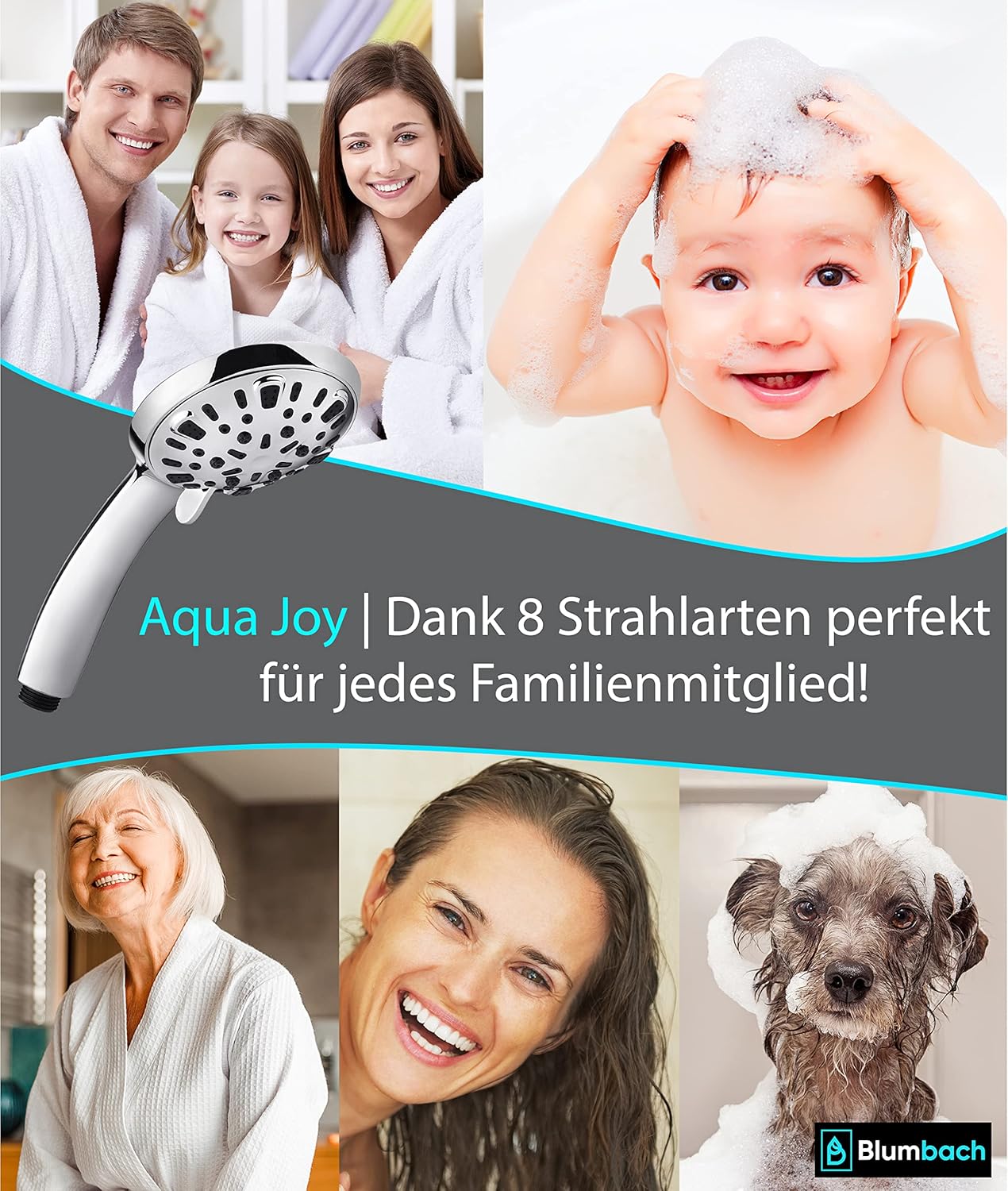 Thumbnail 4 de BLUMBACH® Duschkopf wassersparend 8–10 l/min