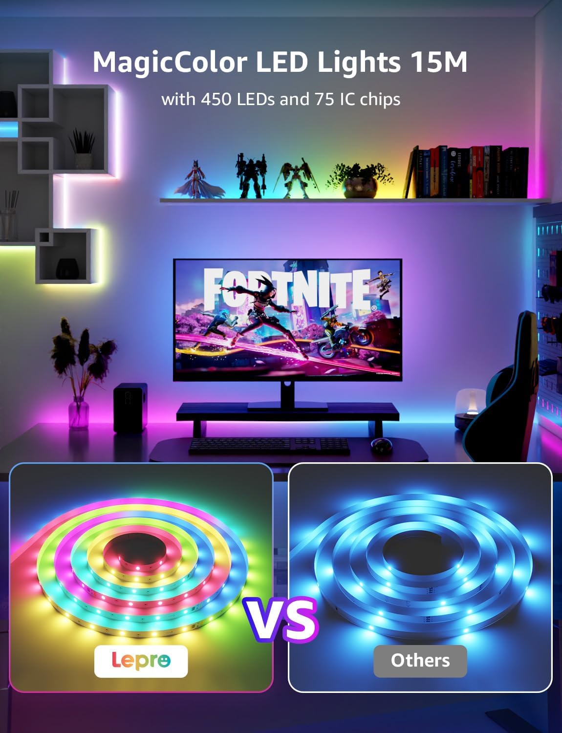 Thumbnail 5 de Lepro S1 AI Smart LED Strip Lights 15M