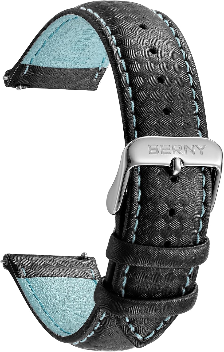 Detalle de BERNY Quick Release Echtleder Uhrenarmband 20/22 mm