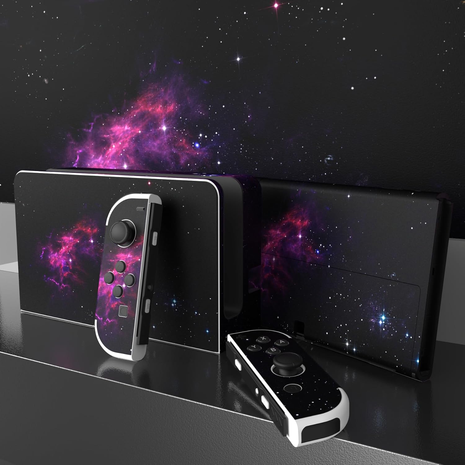 Thumbnail 2 de PlayVital Pegatina Protectora Completa Nintendo Switch OLED 🌌