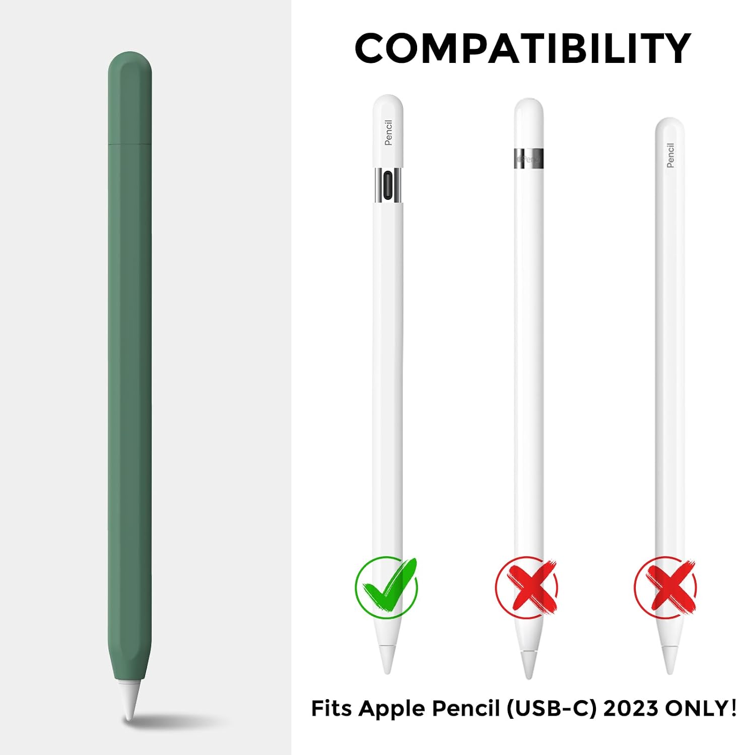 Detalle 2 de AHASTYLE Silikonhülle für Apple Pencil USB-C