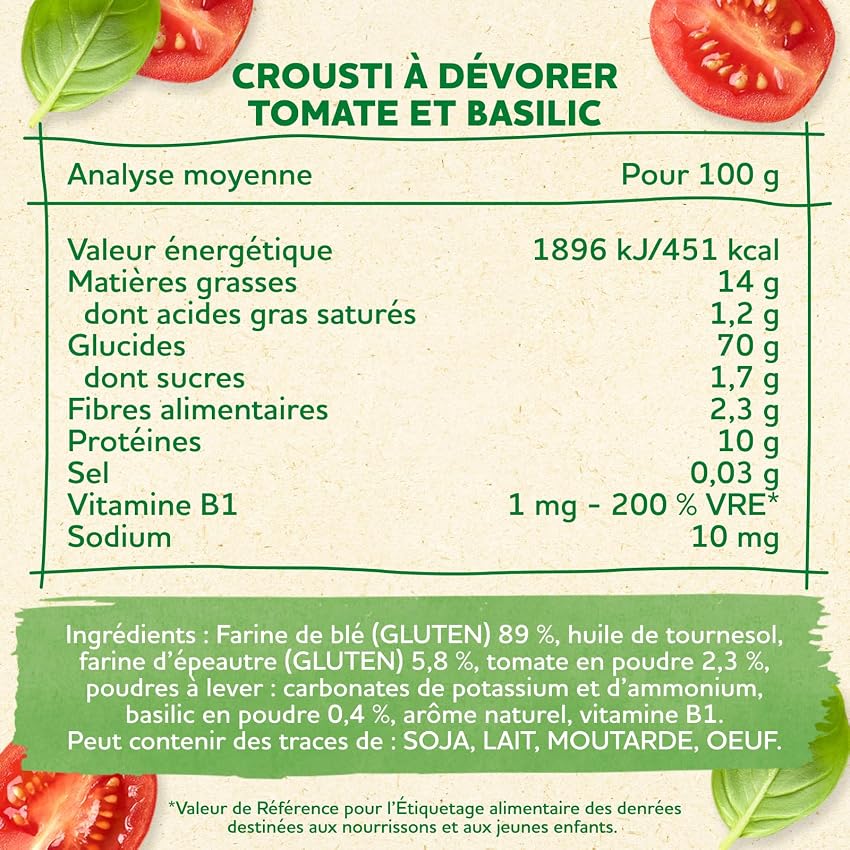 Detalle 2 de Blédina Crousti à dévorer, 105 g 🍪