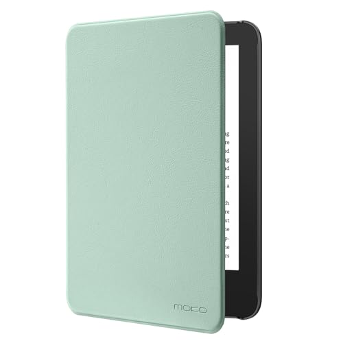 Detalle de MoKo Custodia per Kindle Basic 11ª Gen 6" Verde Matcha – Protezione leggera, risveglio automatico e accesso rapido