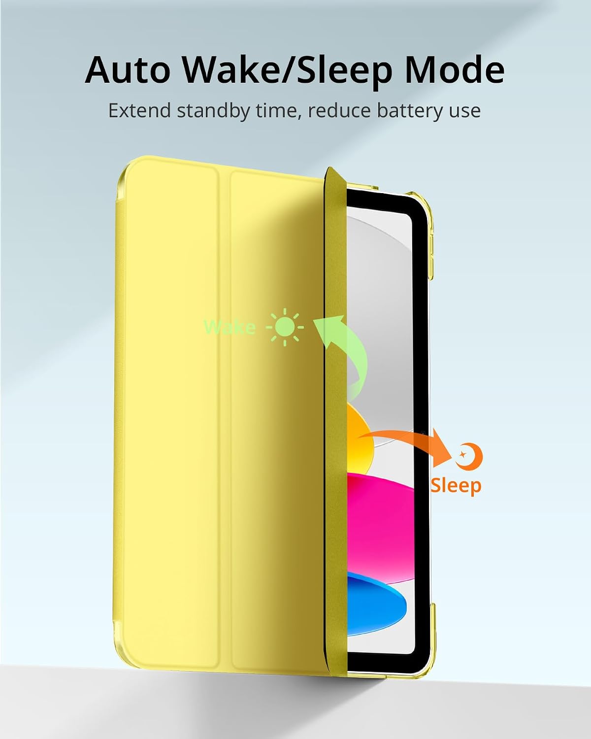 Thumbnail 3 de CACOE Case for iPad A16 11th/10th Gen with Screen Protector (11/10.9 inch) – Full Protection in Yellow