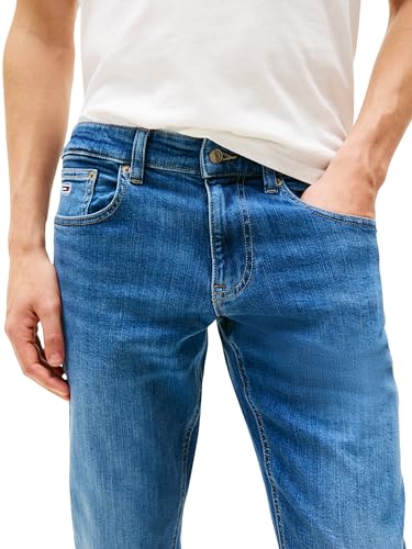 Detalle de Tommy Jeans Hombre Pantalón Vaquero Slim Stretch 🔵 36W/32L