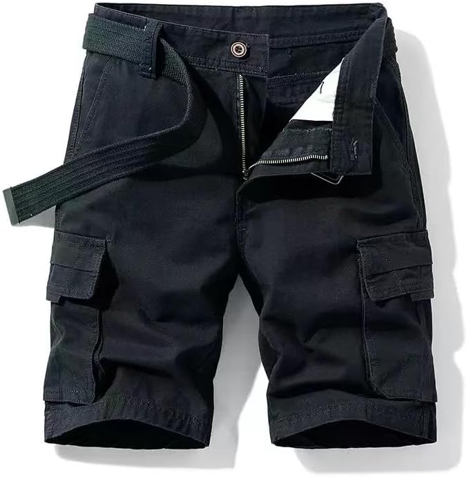 Detalle de HIFI7 katoenen cargoshorts voor heren met zakken, ademend en huidvriendelijk