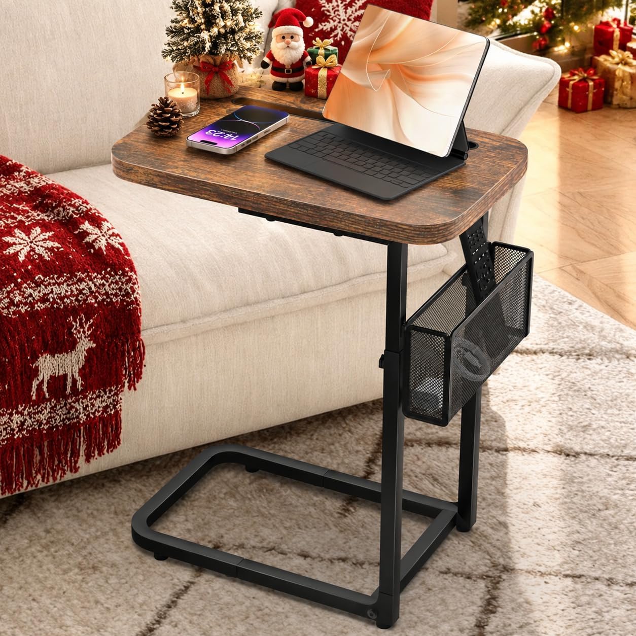 Thumbnail 6 de Adjustable C-shaped side table, 16.93 x 12.6 inches