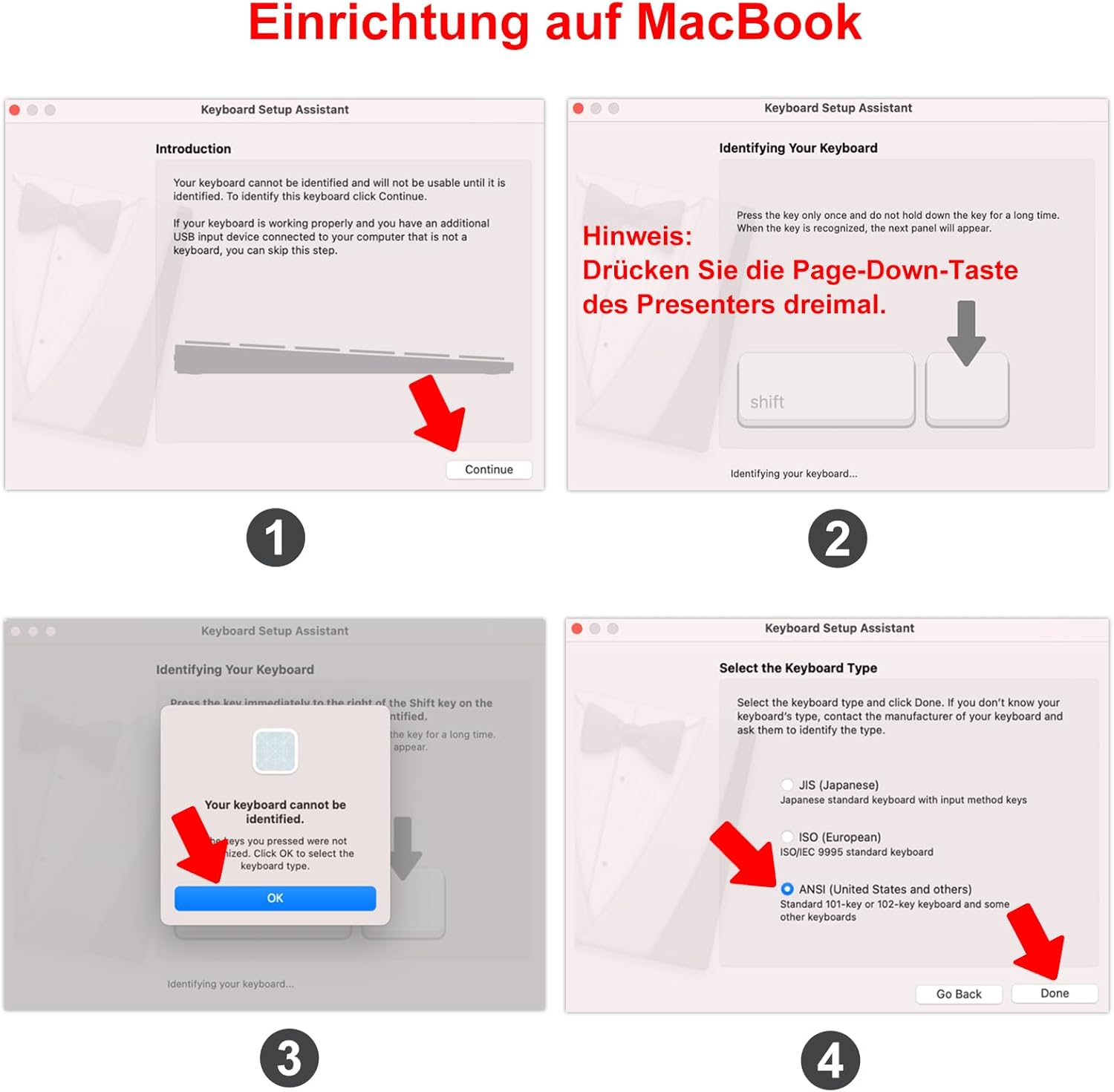 Detalle de Kabellose 2-in-1 USB‑C Presenter-Fernbedienung mit Pointer, für PowerPoint & Co. (Batterien nicht enthalten)