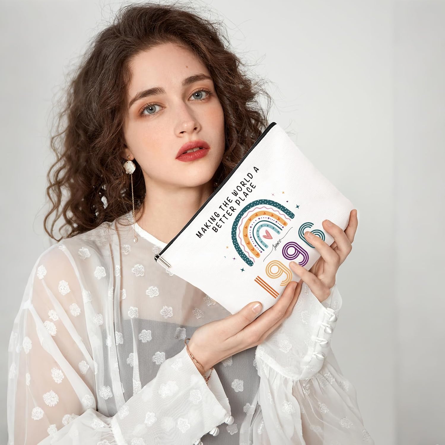 Thumbnail 5 de 11th Birthday Gifts for Girls Set: Cute Makeup Bag, Funny Socks & Inspirational Keychain (3PCS) for Daughters, Granddaughters or Nieces
