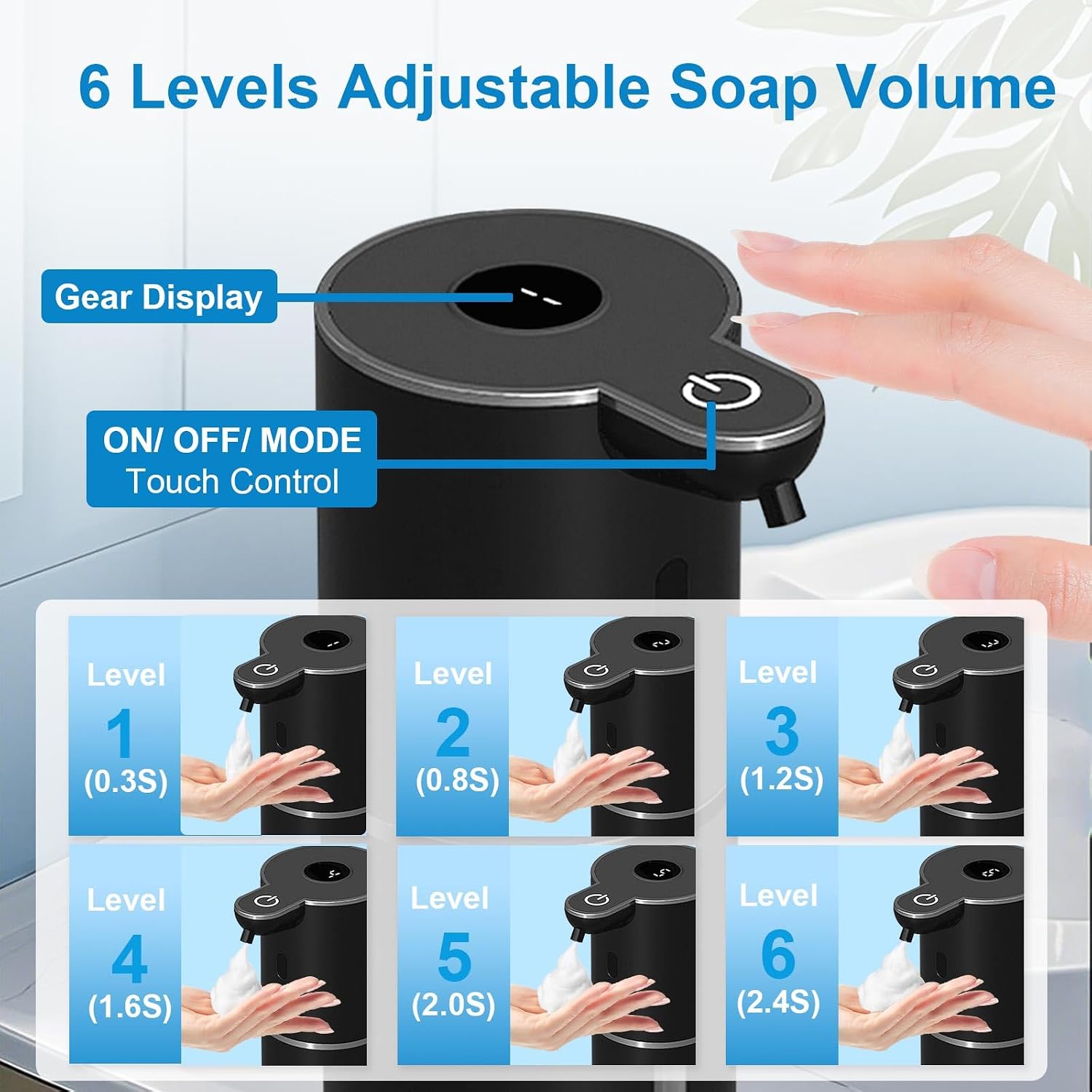 Thumbnail 2 de OHIFAST Automatic Foaming Soap Dispenser 380mL