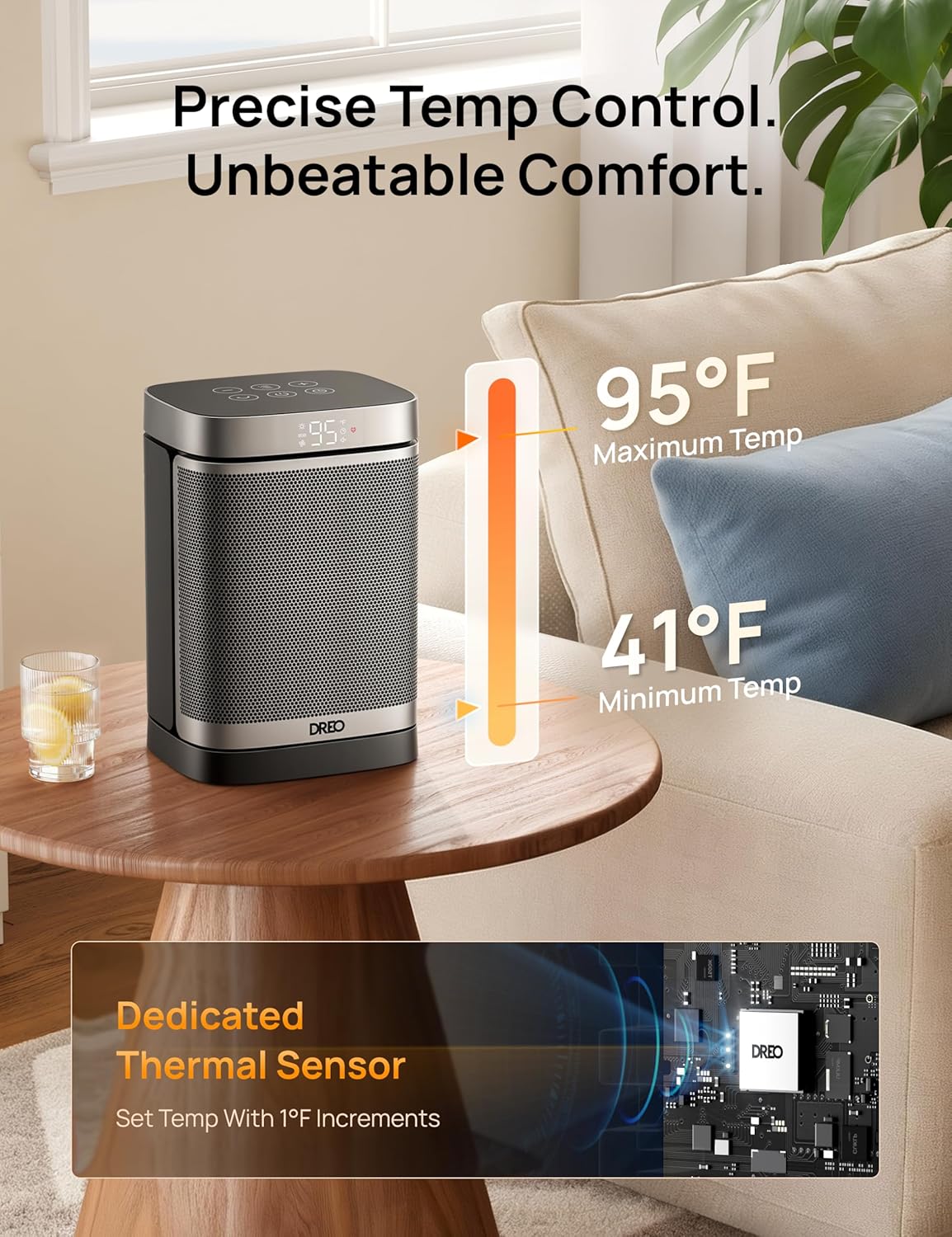 Thumbnail 5 de Dreo Space Heater 1500W Portable Electric Heater
