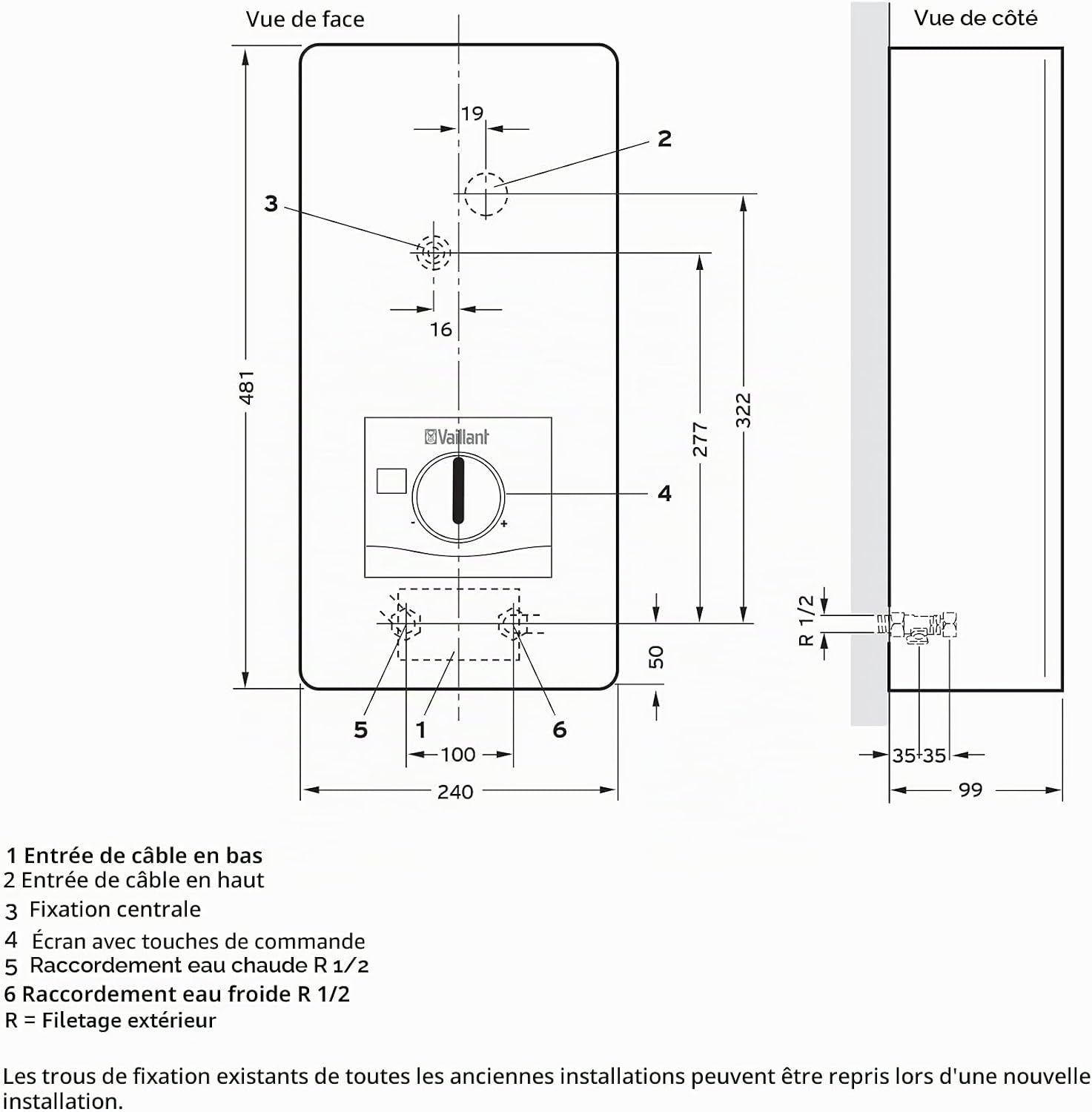 Thumbnail 6 de Vaillant Chauffe-eau électronique VED E 21/8 — eau chaude fiable et précise