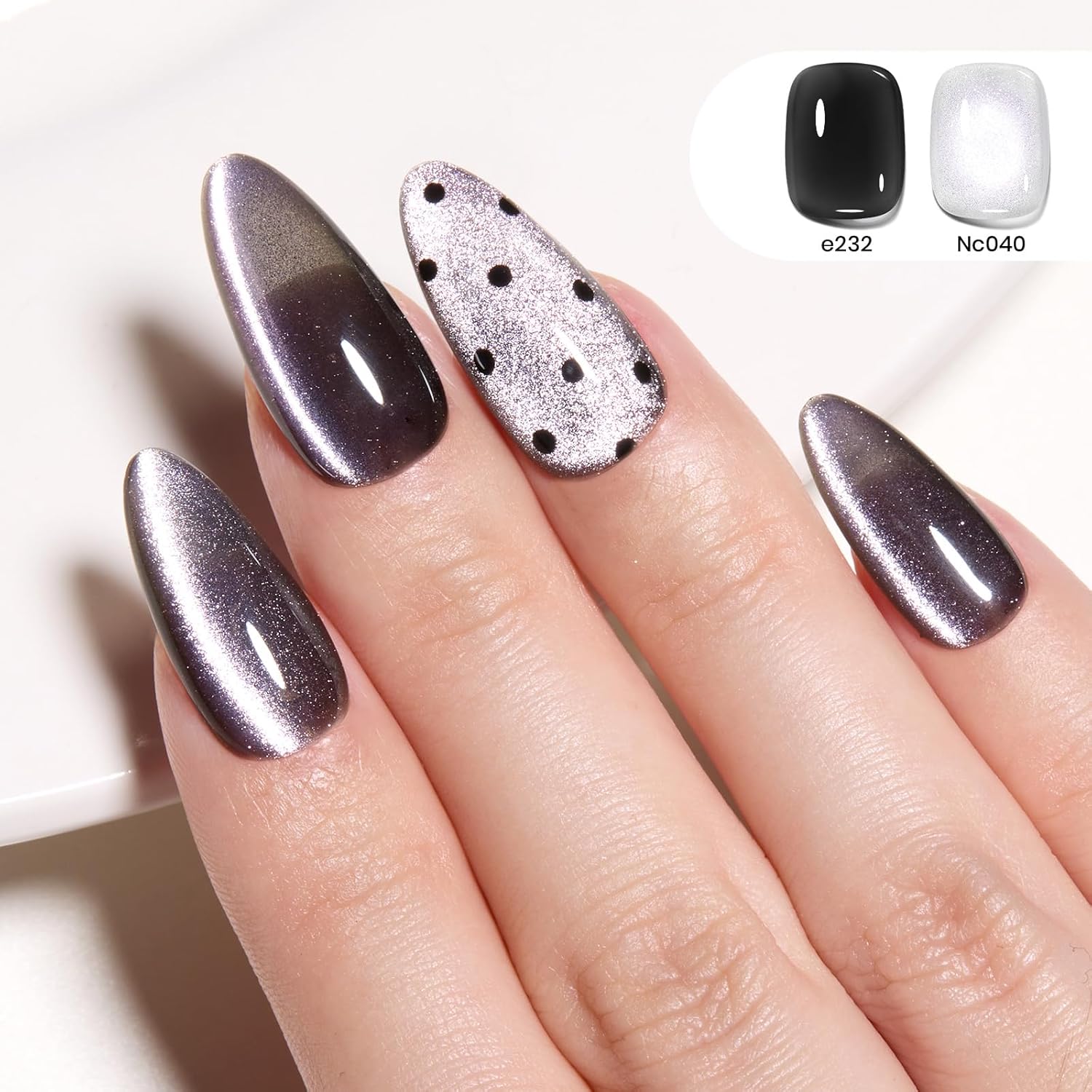 Thumbnail 4 de Beetles Lunar Silk Silver Cat Eye Gel Nail Polish – 15ML Full Size