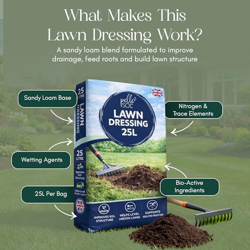 Detalle de Pelle & Sol Lawn Dressing Compost 25L