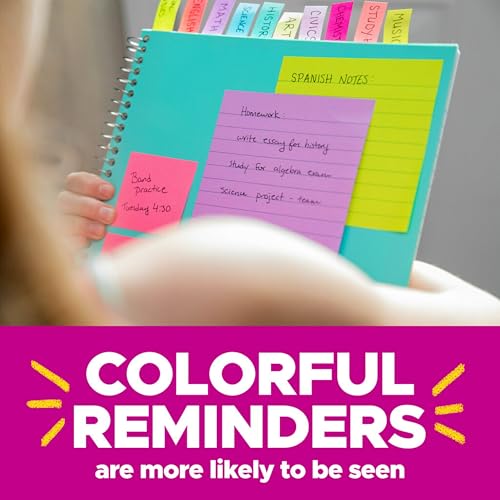 Thumbnail 6 de Post-it Super Sticky Notes 3 x 3 in, Supernova Neons (24 Pads)